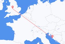 Vluchten van Birmingham, Engeland naar Zadar, Kroatië