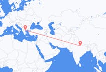Flyreiser fra Lucknow, India til Thessaloniki, Hellas