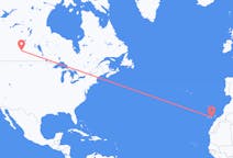 Flyreiser fra Saskatoon, Canada til Las Palmas, Spania