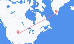 来自美国拉勒米 (怀俄明州)目的地 格陵兰纳萨尔苏克的航班
