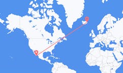 Flights from the city of San José del Cabo, Mexico to the city of Egilsstaðir, Iceland