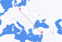 Flights from Adana, Turkey to Zielona Góra, Poland