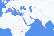 Flights from Thiruvananthapuram to Cagliari