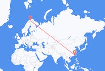 Flyg från Xiamen, Kina till Alta, Norge