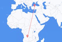 Flyrejser fra Luena, Angola til Ankara, Tyrkiet