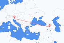 Flyg från Jerevan till Trieste