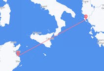 Flyrejser fra Monastir, Tunesien til Korfu, Grækenland