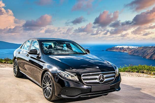Transfert privé de luxe avec Mercedes Classe E à Santorin
