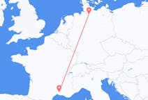Voli da Nîmes, Francia ad Amburgo, Germania