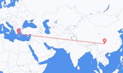 중국 루저우에서 출발해 그리스 플라카로(으)로 가는 항공편