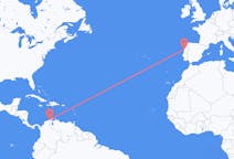 Flyreiser fra Riohacha, Colombia til Porto, Portugal