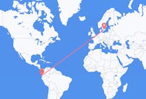 Flights from Manta, Ecuador to Växjö, Sweden