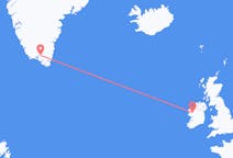 Flyreiser fra Narsarsuaq, Grønland å banke, Irland
