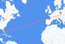 Flights from Miami, the United States to Brno, Czechia