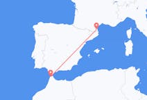 Vluchten van Tanger naar Perpignan