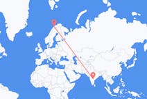 Flyg från Hyderabad, Indien till Tromsö, Norge