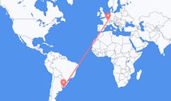 Flyreiser fra Punta del Este, Uruguay til Dole, Frankrike