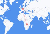 Flyg från Victoria Falls, Zimbabwe till Turin, Zimbabwe