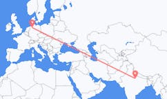 Flyreiser fra Kanpur, India til Bremen, Tyskland