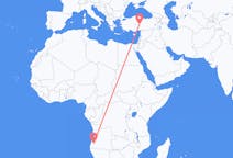 Flyrejser fra Lubango, Angola til Kayseri, Tyrkiet