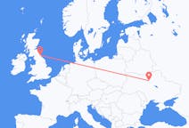 Flyreiser fra Kiev, Ukraina til Newcastle upon Tyne, England