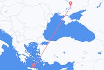 Flyreiser fra Iraklio, Hellas til Zaporizhia, Ukraina