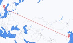Flüge von Changzhou, China nach Sundsvall, Schweden
