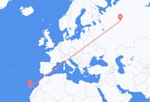 Flights from Syktyvkar, Russia to Tenerife, Spain