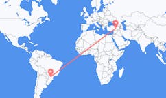 Flyreiser fra Guarapuava, Brasil til Elazig, Tyrkia