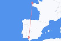 Flüge von der Stadt Brest in die Stadt Jerez de la Frontera