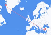 出发地 格陵兰出发地 西西缪特目的地 土耳其加济帕萨的航班