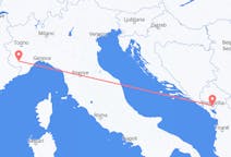 出发地 意大利出发地 庫內奧目的地 黑山波德戈里察的航班