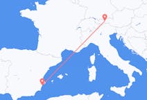 Flights from Alicante in Spain to Innsbruck in Austria