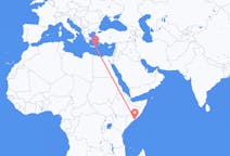Flyrejser fra Mogadishu til Sitia