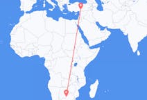 Flyg från Gaborone, Botswana till Kahramanmaraş, Turkiet