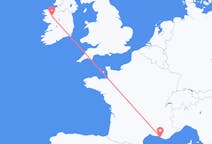 Flyg från Knock, County Mayo, Irland till Marseille, Frankrike