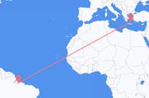 Flights from Belém to Santorini