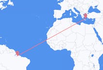Flights from Belém to Santorini