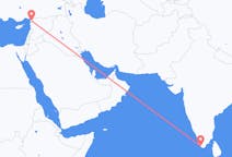 出发地 印度出发地 锡鲁万纳塔普拉姆目的地 土耳其哈塔伊省的航班