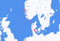 Flyg från Sønderborg till Stord