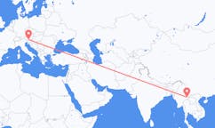 Flights from Kengtung, Myanmar (Burma) to Klagenfurt, Austria