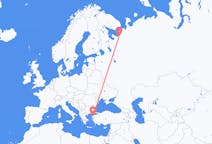 Flyg från Arkhangelsk till Edremit