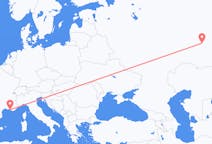 Flyreiser fra Ufa, Russland til Marseille, Frankrike