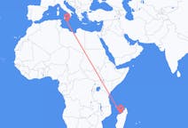 Flüge von Mahajanga, Madagaskar nach Valletta, Malta