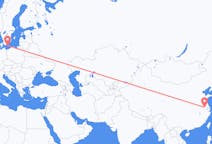 Flyrejser fra Nanjing, Kina til Bornholm, Danmark