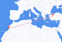 Flyrejser fra Agadir, Marokko til Kutahya, Tyrkiet