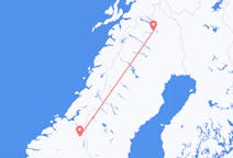 Flights from Røros, Norway to Kiruna, Sweden