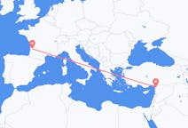 Flights from Hatay Province, Turkey to Bordeaux, France