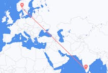 Flyreiser fra Coimbatore, India til Oslo, Norge