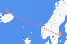 Flyreiser fra Grimsey, Island til Stockholm, Sverige